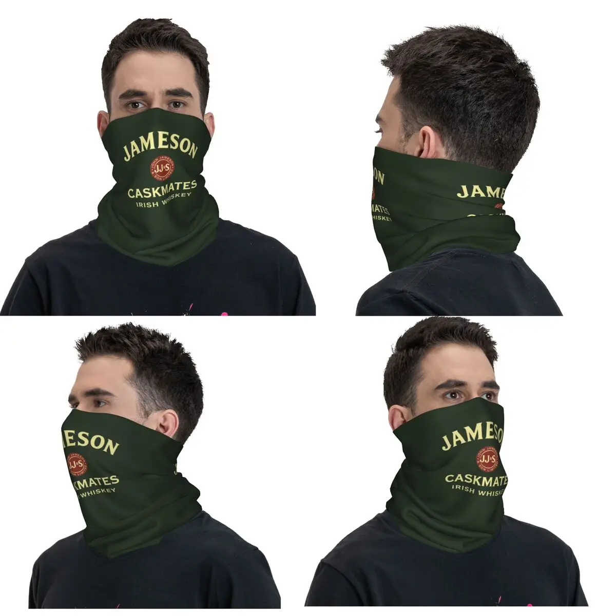 Rare Cask-The Jameson Bandana Neck Gaiter Printed Mask Scarf Warm Balaclava Outdoor Sports For Men Women Adult Breathable