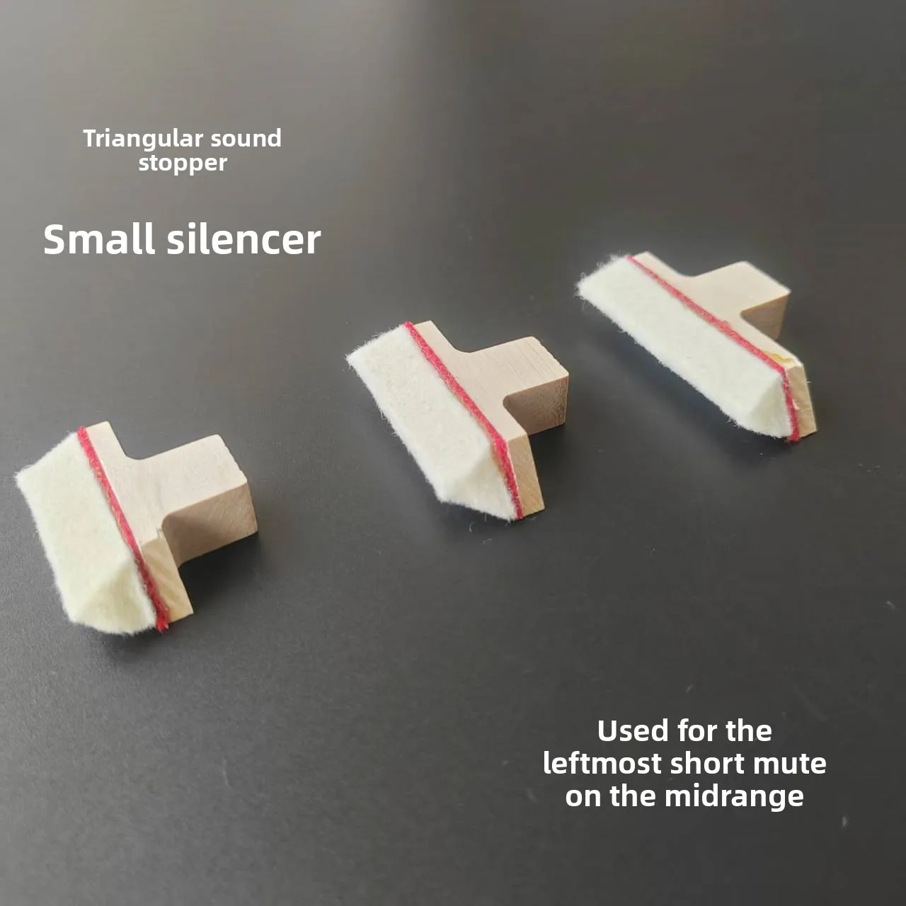 piano accessories: upright piano stopper, triangular horn stopper with slope short stopper