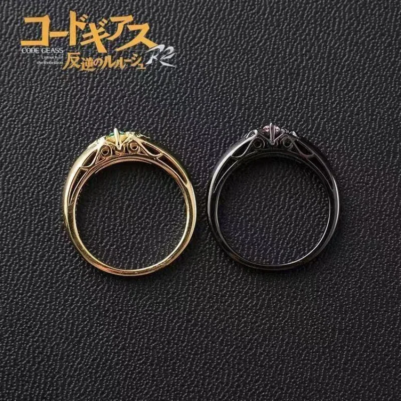 쿠루기 스자쿠 여성 반지, 애니메이션 오픈 숙녀 반지, 심플 패션 주얼리, 웨딩 커플 파티, 금속 아닐로 코드 기어