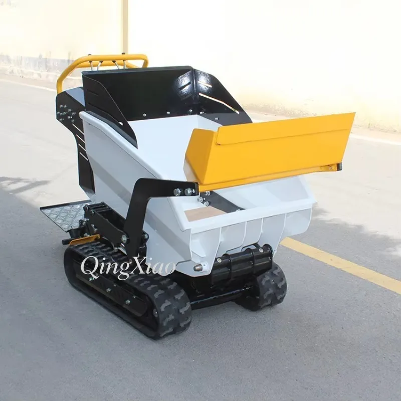 Mini Dumper Multifunctional Portable Mini Crawler Trolley Hydraulic Dump Truck For Farm Agricultural Material Transport Work Use