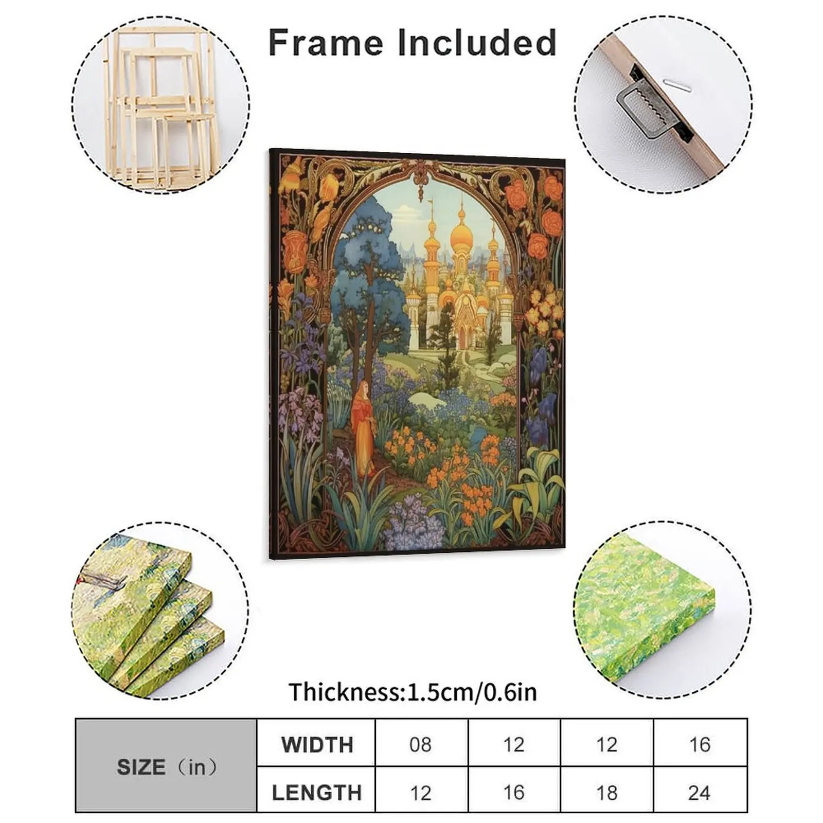 Vasilisa The Beautiful At The Hut Of Baba Yaga Ivan Bilibin Canvas Painting Cinema Custom Home Vasilisa Framed Wall Painting