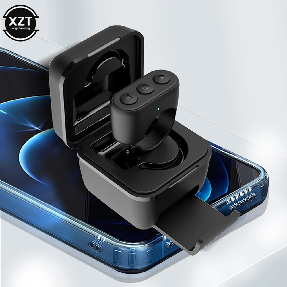 Smart Bluetooth-compatible Remote Control Page Turner for iPhone Android iPad CellPhone Remote Shutter Selfie Button for TIK Tok