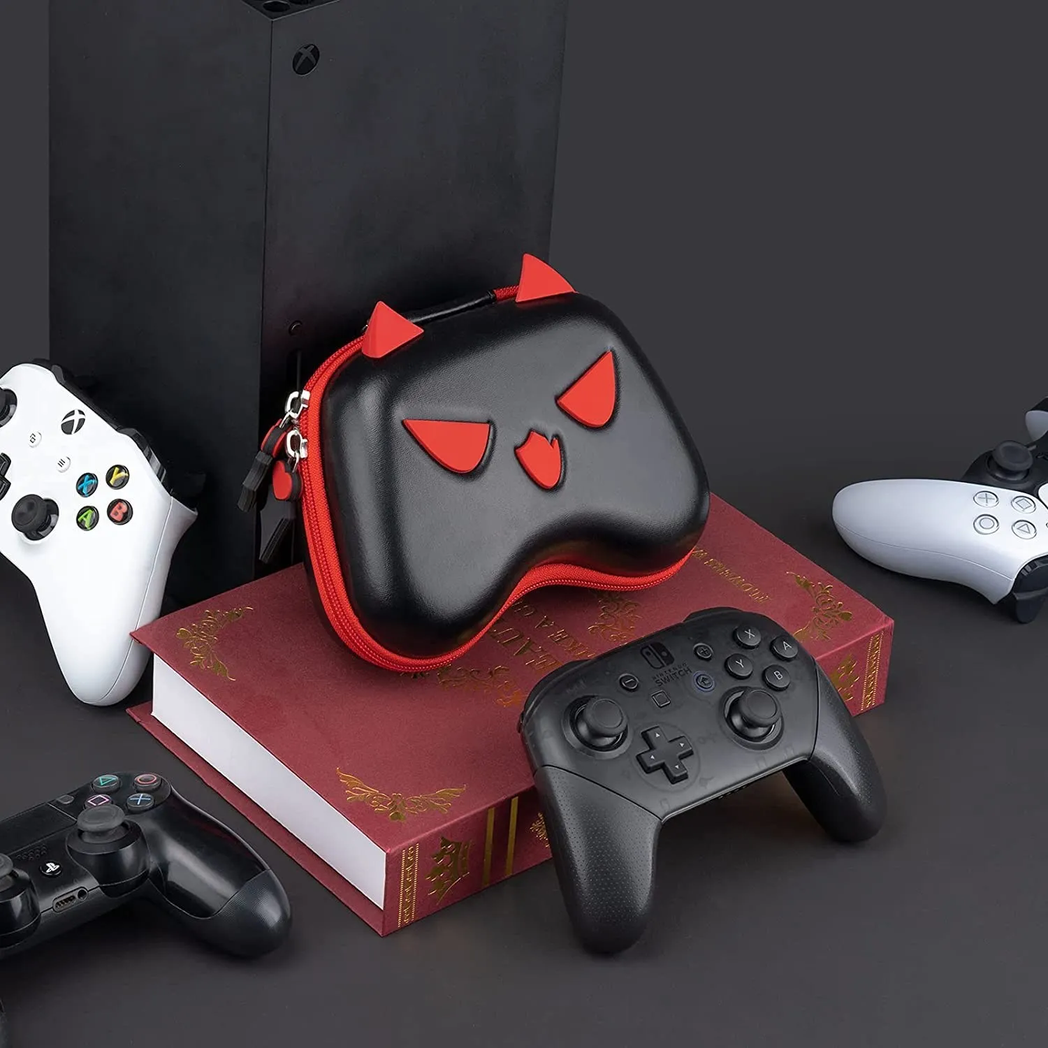 GeekShare PS5 PS4 휴대용 보호 게임 패드 케이스 작은 악마 여행 쉬운 운반 컨트롤러 충격 방지 커버 게임 패드 가방