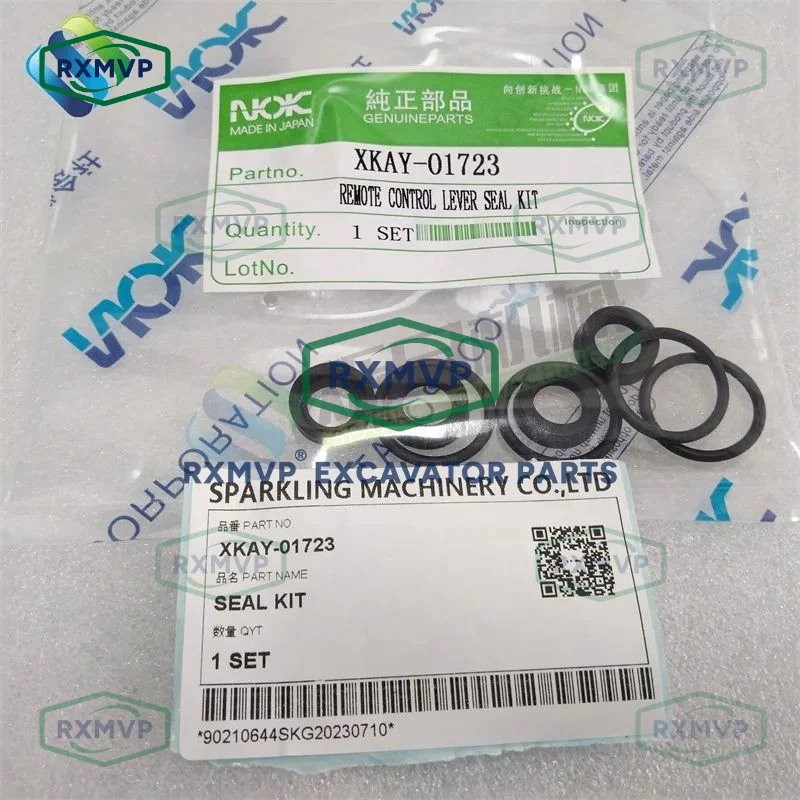 For Hyu-ndai R -01723 R140LC-9 R210W-9 Excavator Spare Parts Control Lever Seal Kit XKAY-01723