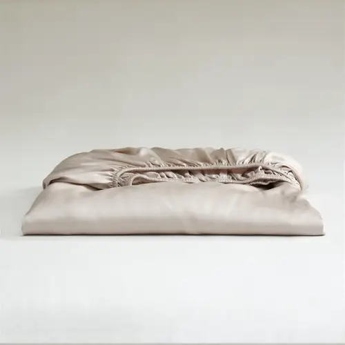 100% Mulberry Silk Fitted Bed Sheet with Elastic Bands 23 Momme Smooth Natural Silk Mattress Cover Single Double King Queen Bed - Image 8