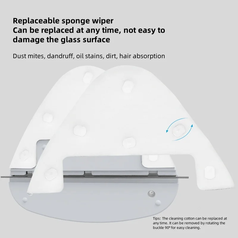 Большой треугольный двухсторонний очиститель для стеклянных окон, бытовой магнитный двухслойный очиститель для окон с защитой от падения