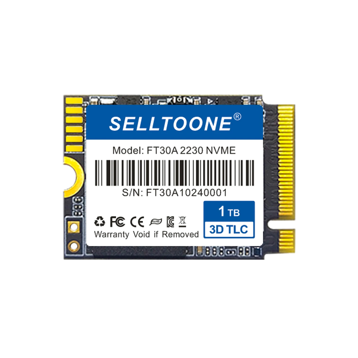 

SELLTONE 1TB M.2 2230 SSD NVMe PCIe Gen 4.0x4 SSD for Microsoft Surface Pro 7+, Surface Laptop 3, Steam Deck, ROG Ally