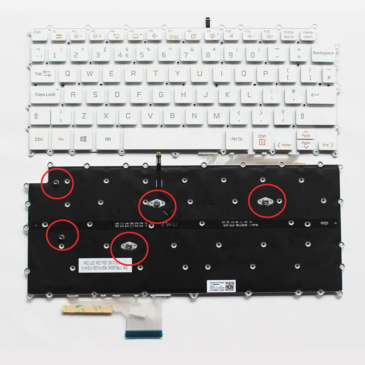 Imagem -02 - Teclado Retroiluminado dos Eua para lg Gram 13z980 13zd980 13z990 14z980 14zd980 14zd980 14z990 14z90n 14t90n 14z90n-vr50k