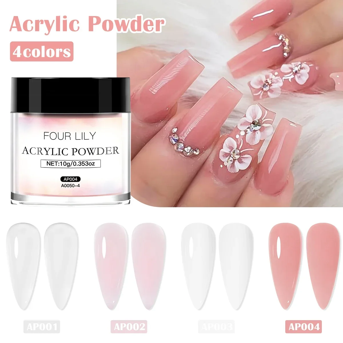 10g acryl nagelpoeder naakt roze wit transparant nagelbenodigdheden geen lampcure nodig professioneel poeder voor nagelverlenging