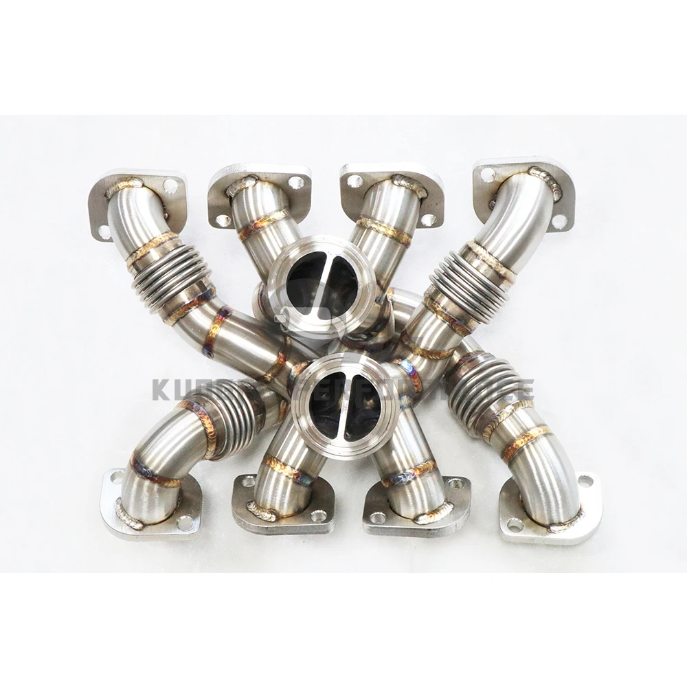 KUNGFU PERFORMANCE SS304 Exhaust manifold For BMW F90 F91 F92 F93 M5 M8 M6 X5M X6M 4.4 V8 BiTurbo S63