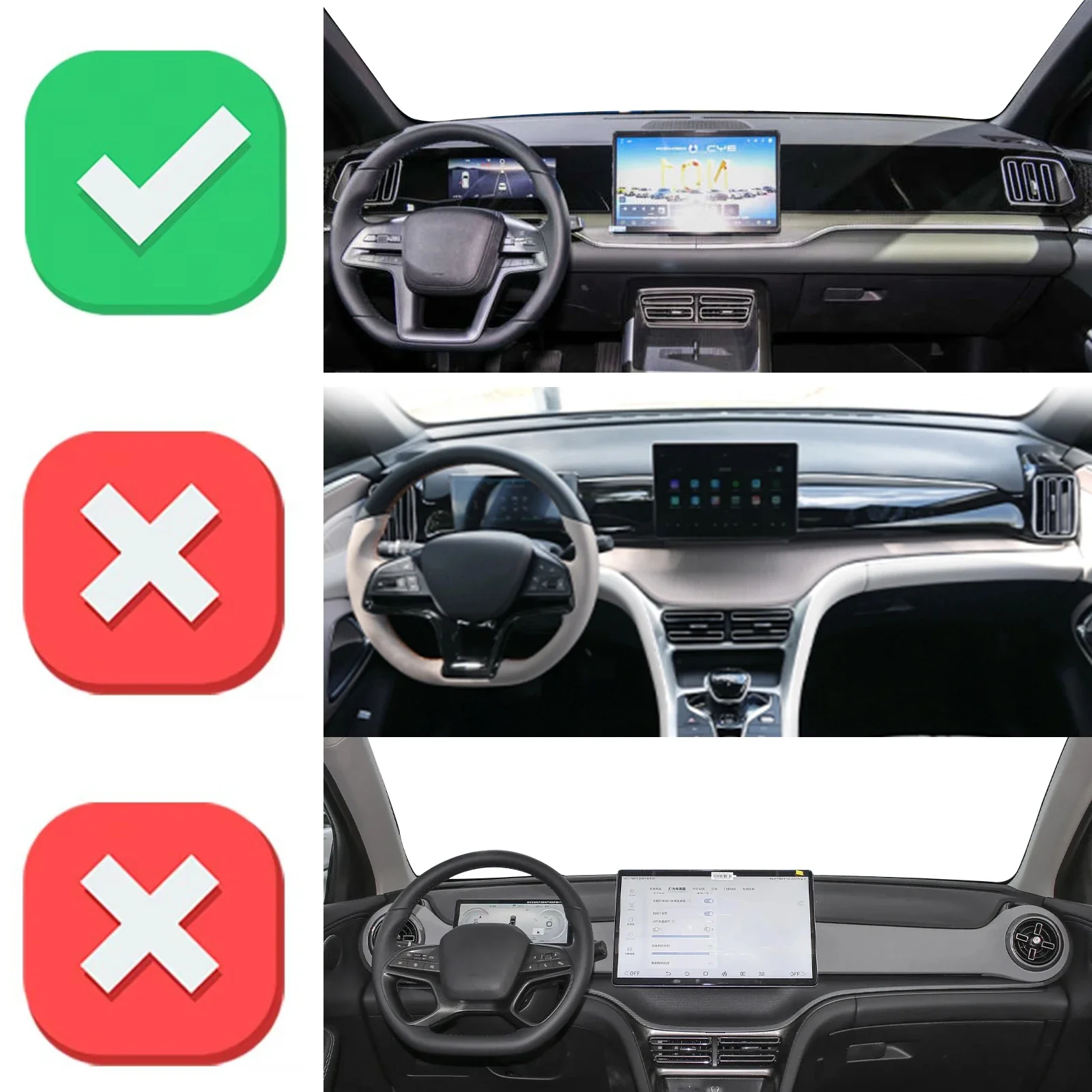 for BYD Song PRO 2025 for New Sealion 5 DM-i 2026 Fit Car Dashboard Cover Sunshade Dash Mat Anti‑Slip Dashmat Protector Pad view 2