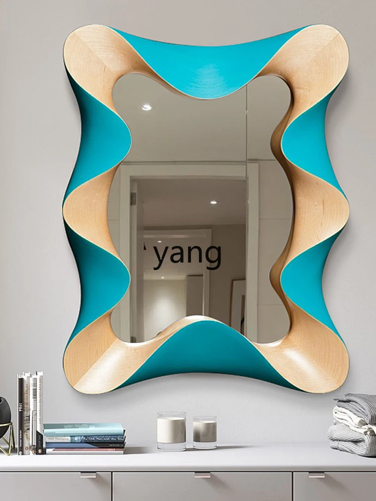 LXL Special-Shaped Wall-Mounted Cosmetic Mirror Dining Edge Entrance Decoration Irregular Art Mirror