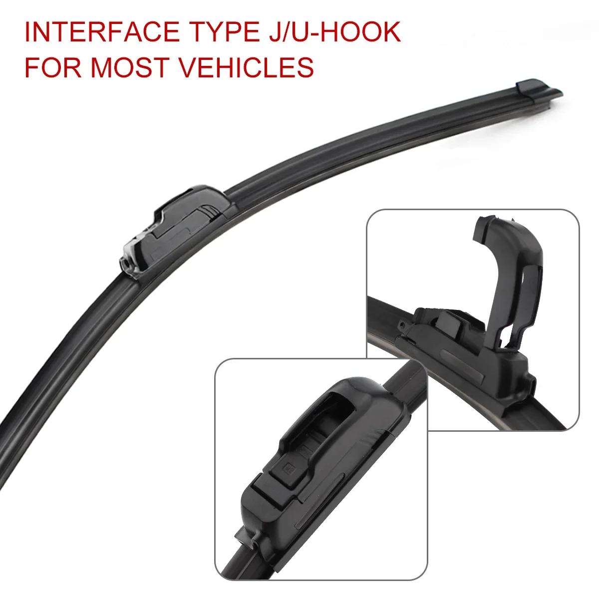 For Honda Civic Sedan 2009-2016 Car Accessories Front Windscreen Wiper Blade Brushes Wipers U Type J Hooks 2016 2015 2014 2013