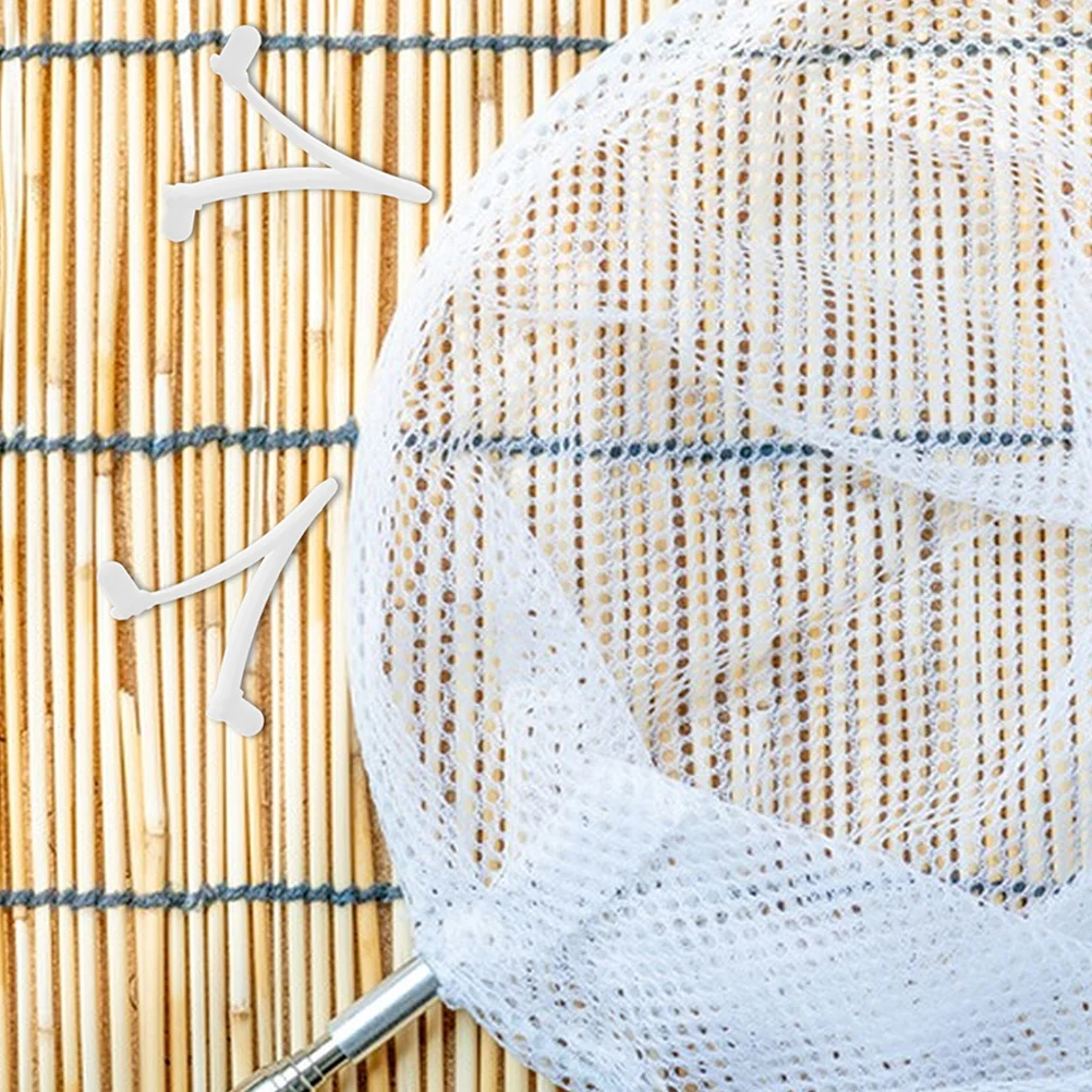 20 Stück Pool-V-Clips, langlebige Kunststoff-Skimmer-Netz-Aufsätze, Schwimmbad-Stangenverbinder, einfache, langlebige Nutzung