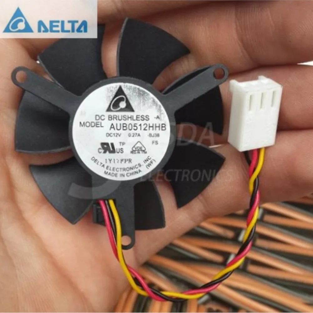 for delta Electronics  AUB0512HHB -BJ38 12V 0.27A CN-OODKNW graphics card cooling fans