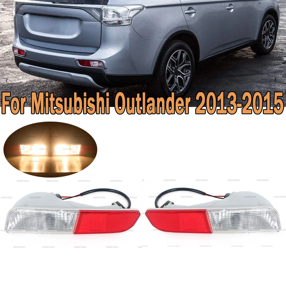 

Для Mitsubishi Outlander 2013, 2014, 2015, светильник, стояночный стоп-сигнал, отражатель для бампера, стоп светильник, задний бампер, противотуманные фары s