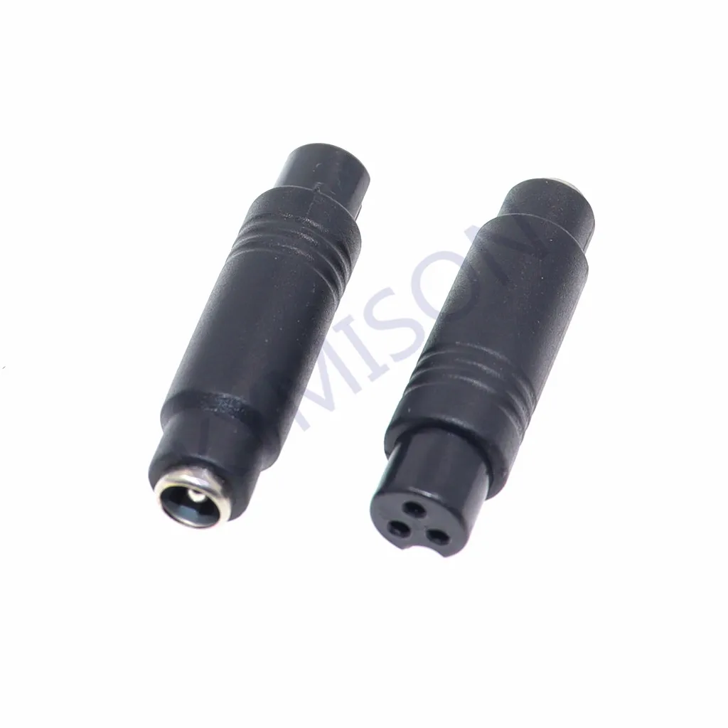 1Pcs M12 Female 3Pin Aviation Head Plug to DC 5.5*2.1mm Female Jack Plug Adapter Circular Aviation Connector Socket Plug