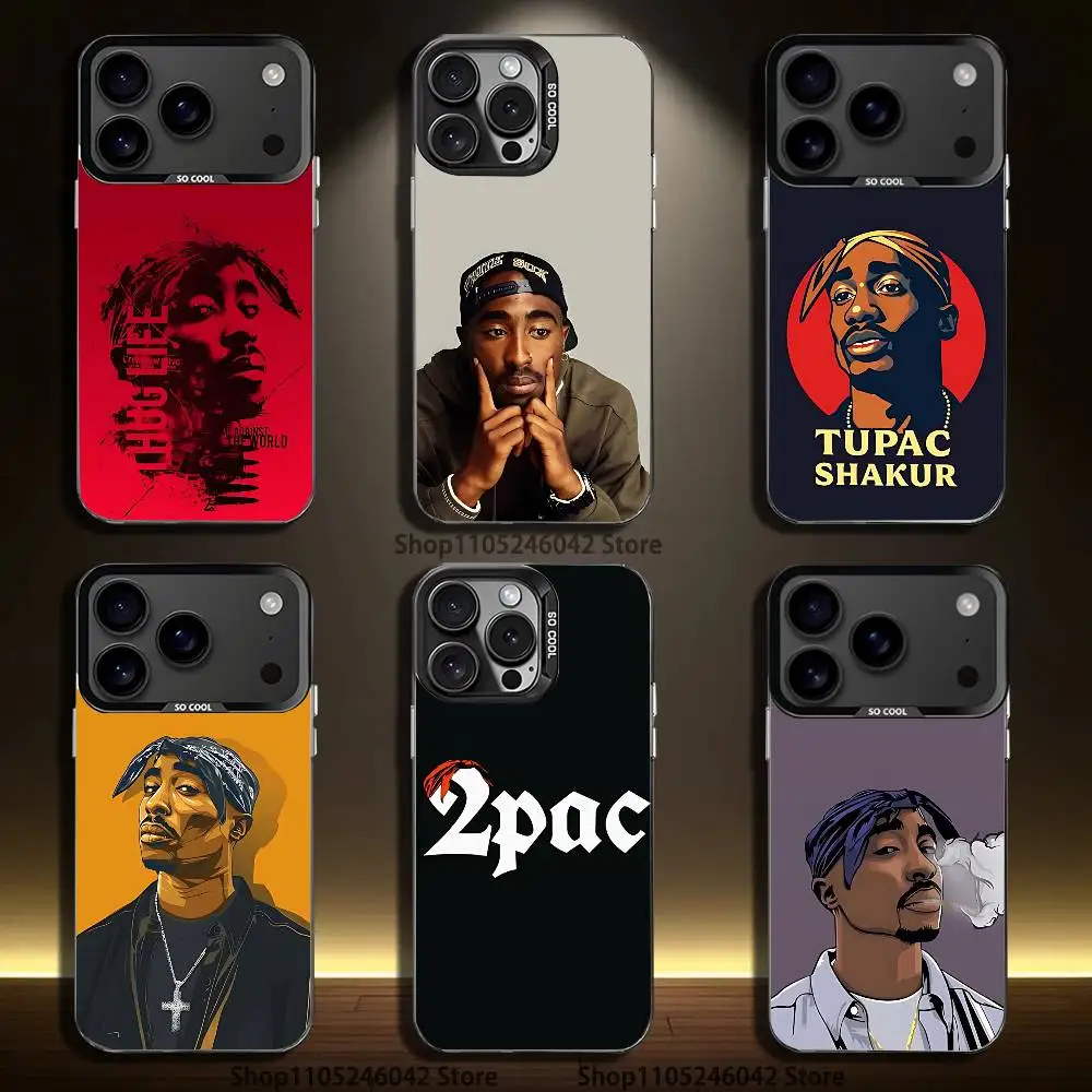 

2pac Tupac Shakur Rap Rapper For iPhone 17,16,15,14,13,12,11,Mini,Pro,E,SE4,XS,MAX Black Shockproof Candy Matte Cover