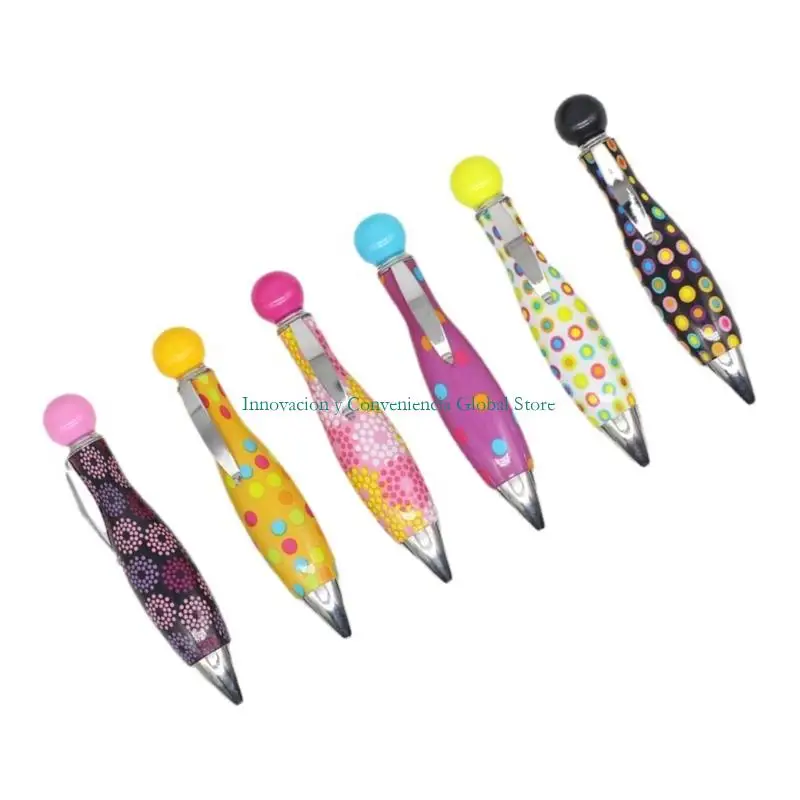 

6 Pcs Ballpoint Pen Smooth Writing Pen Elegant Fat Pen Small Pen School Supplies D2RC