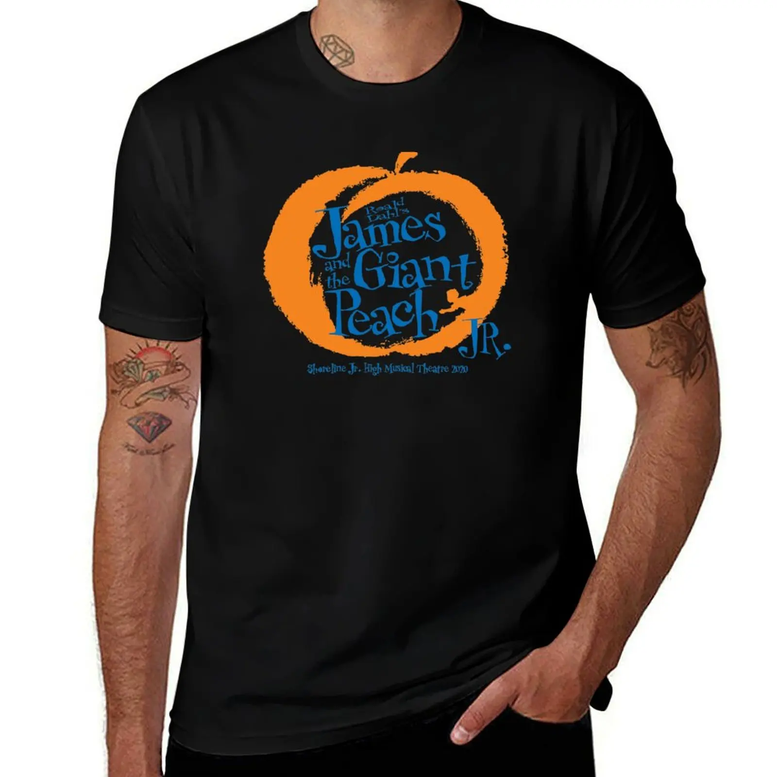

James and the Giant Peach T-Shirt Simple Casual Short Sleeve Cotton T-Shirt