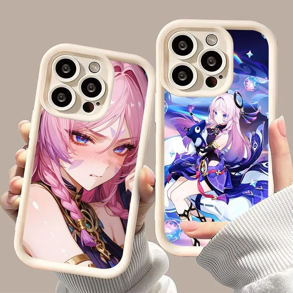 

Чехол для телефона Genshin Impact Citlali для iPhone 17 16 15 14 13 12 11 Air Pro Max Plus, утолщенный, из ТПУ, цветной, роскошный