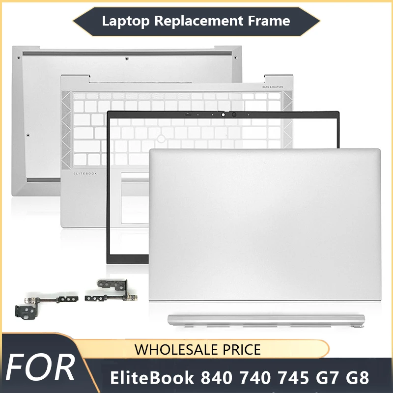 

NEW For EliteBook 840 740 745 G7 G8 Black Laptop LCD Back Cover Front Bezel Palmrest Bottom Case Replacement Keyboard hinge