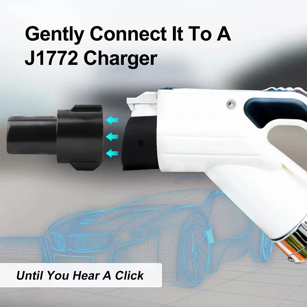 32A EV Charger Converter Charging Station IEC 62196 Type2 to J1772 Type1 and Type1 to Tesla Electric Car Charging Adapter Barrel