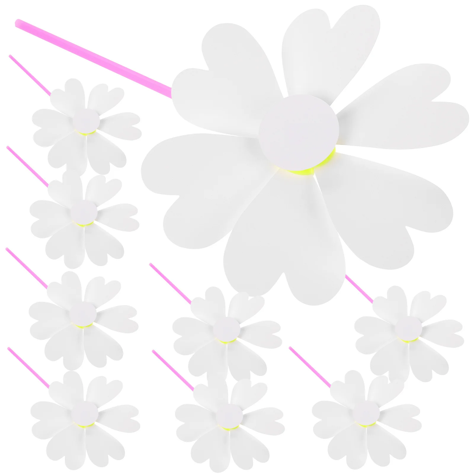 10 Stück leeres Windrad für Kinder, DIY, unbemaltes Papier, Windmühle, Basteln, kreative Outdoor-Aktivitätsdekorationen, Feinmotorik