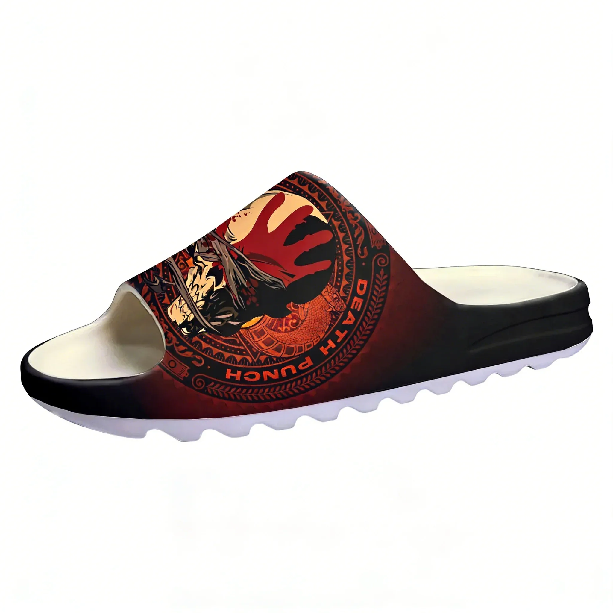 Five Finger Death Punch Soft Sole Sllipers Mens Womens Teenager Home Sandals Step on Customize Bathroom Beach Slides Shoes view 4