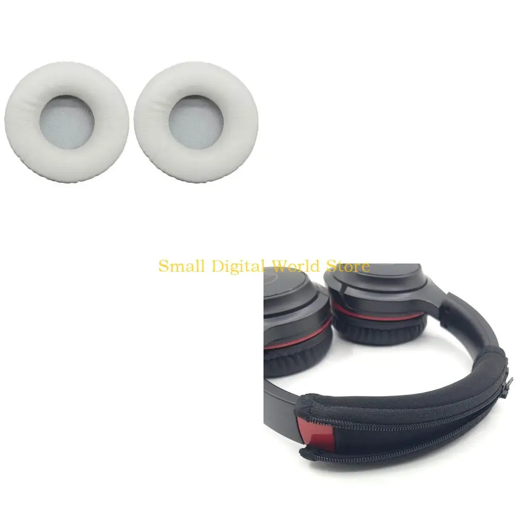 77UB Gaming Headphone Earpads  Headsets Memory Foamed Ear Pads for ATH-S200BT S220BT