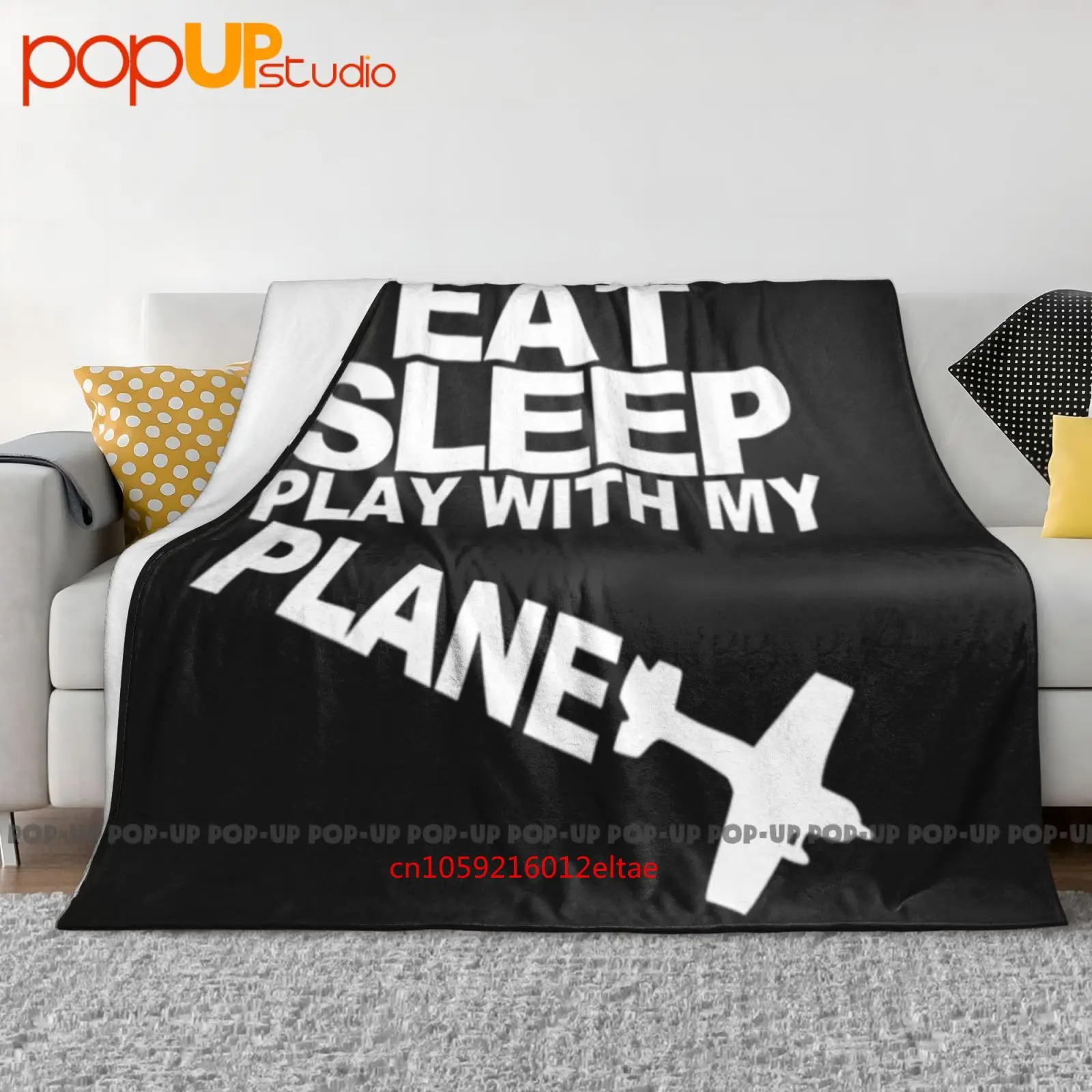 Eat Sleep Rc Plane Model Airplane Ultra-Soft Blanket Quilt Winter Sofa Cover Bed Covers