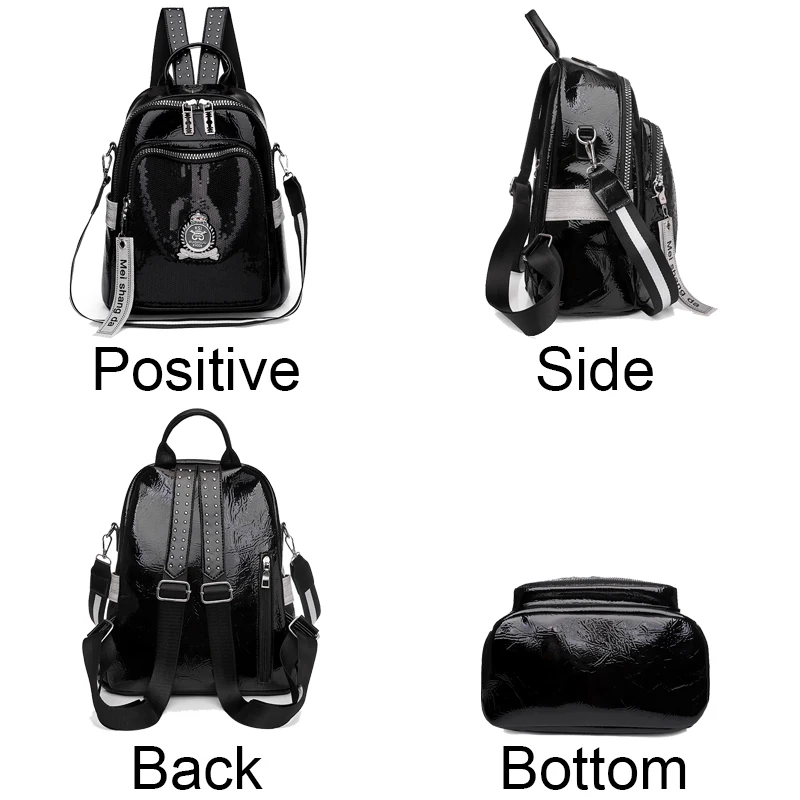 Exquisite Hardware LOGO Backpacks Fashionable Large Capacity Multifunctional Backpack Luxurious Women\'s Travel Backpack Mochilas