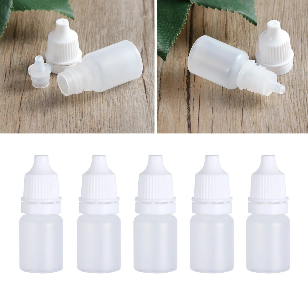 Botellas Vacías de plástico para gotero, 30 piezas, 5ml