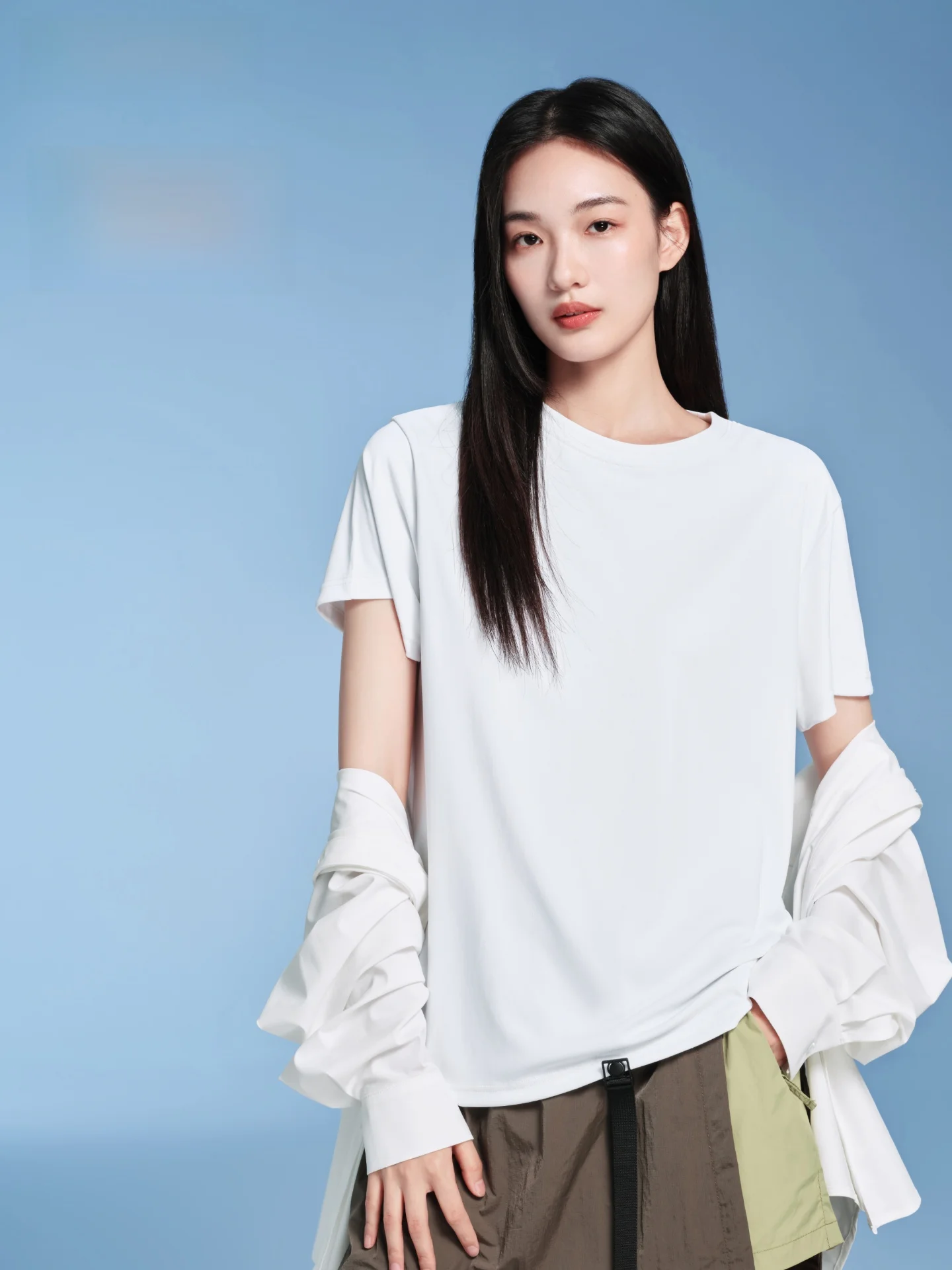 

Женская футболка SIINSIIN с коротким рукавом, свободного кроя, белая, для пар, летняя, тонкая, однотонная, для повседневной носки