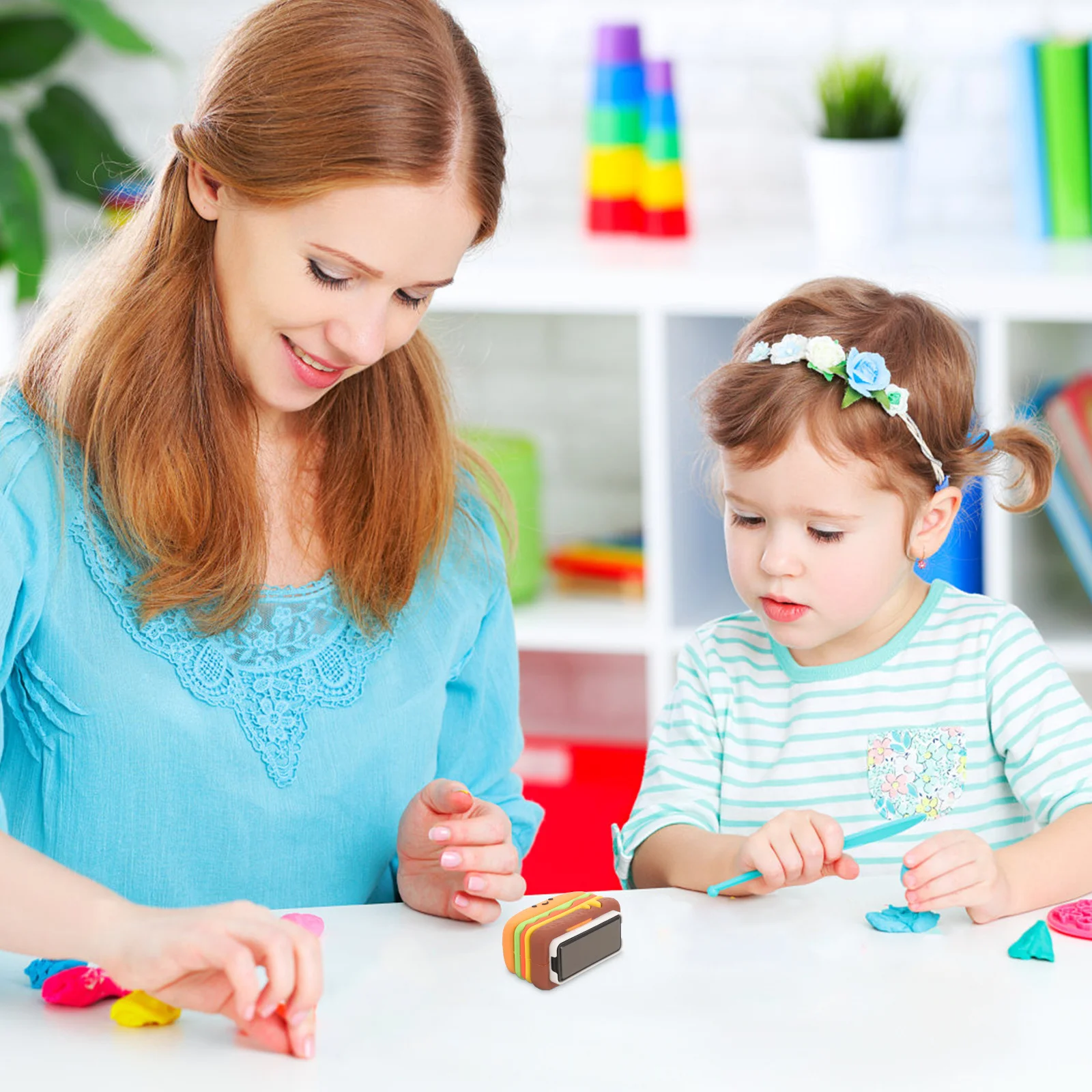 اسم محمول للأطفال ملابس بلاستيكية أداة وضع العلامات على الملابس للأطفال الصغار نشاط حرفي هدية تعليمية كرتونية