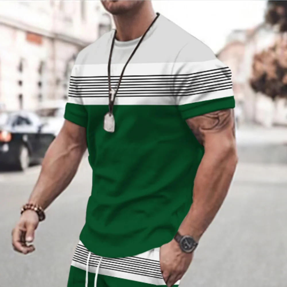 T-shirt imprimé à carreaux pour hommes, haut de vacances décontracté, manches courtes, doux, 03/sortie, nouveau, 2023