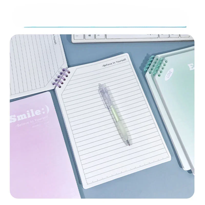 60 sheets Bevel B5 Notebook Gradual Change Warm Color Department Inspirational Notepad Student Supplies