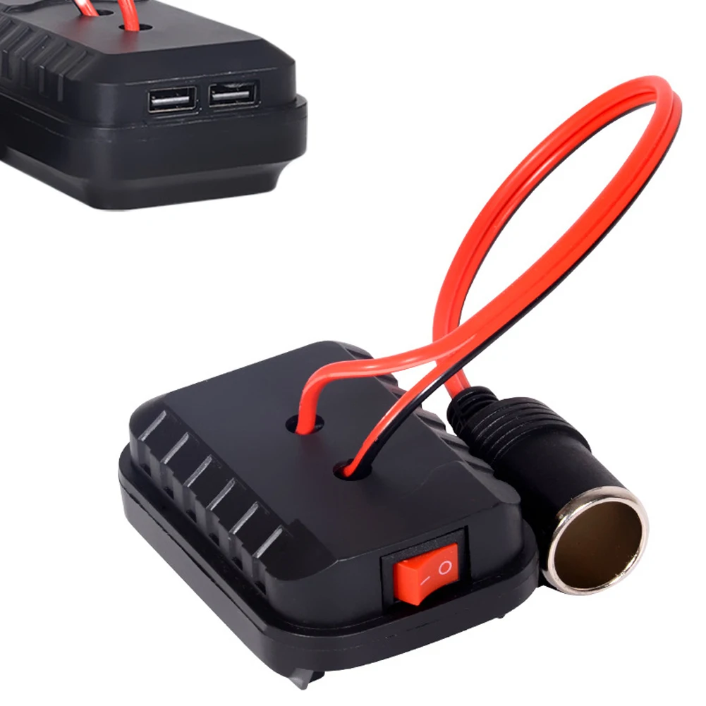 Battery Converter Adapter With Dual USB Ports And Socket Compatible With BL1830 BL1840 BL1815 Batteries For Versatile Home