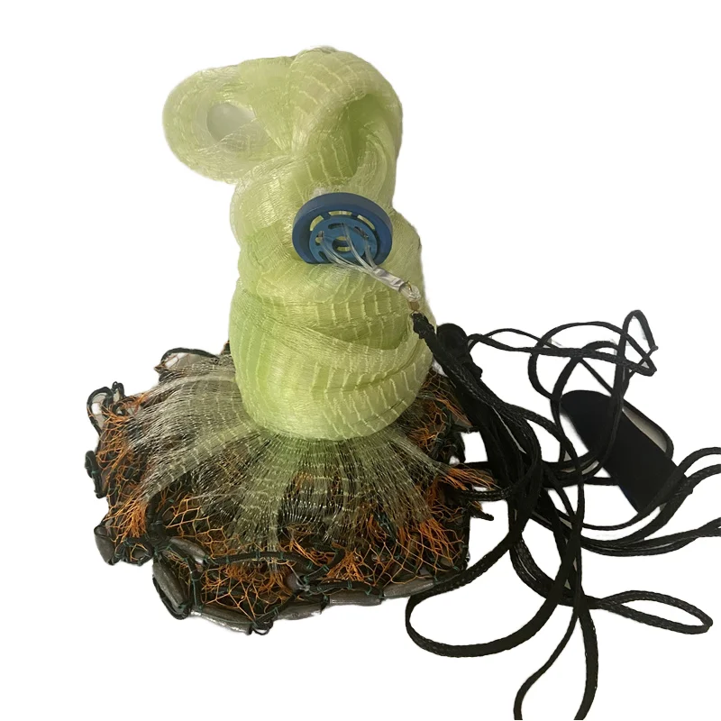 

Magic Mullet Cast Fishing Nets 3ft & 16ft PA & Nylon Material Monofilament Style with Double Knot Type
