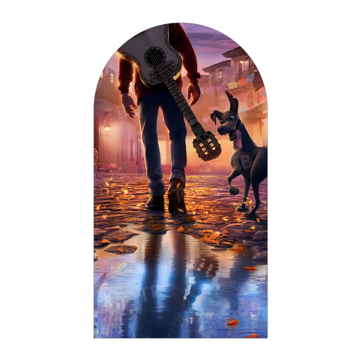 غطاء خلفية على شكل قوس لفيلم تي بي ديزني كوكو للأطفال لتزيين حفلات أعياد الميلاد وحفلات استقبال المولود الجديد وخلفية للتصوير الفوتوغرافي من القماش المرن