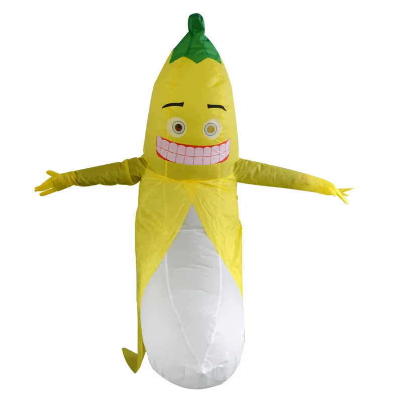 

Funny Yellow Banana Costume Inflatable Suit Men Women Bachelor’s Party Dress up Air Blow Jumpsuit Halloween Festival Cosplay