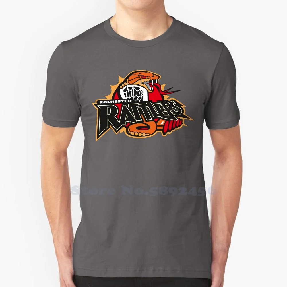 

Rochester Rattlers Brand Logo Streetwear T Shirt Top Quality Graphic Tees