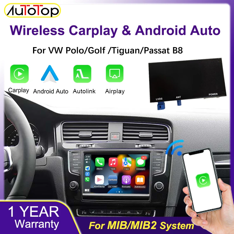 AUTOTOP Wireless Carplay Für VW Volkswagen Golf 7 Tiguan Polo Passat B8 Mit MIB1/MIB2 Original Bildschirm Upgrade modul – Detail 1