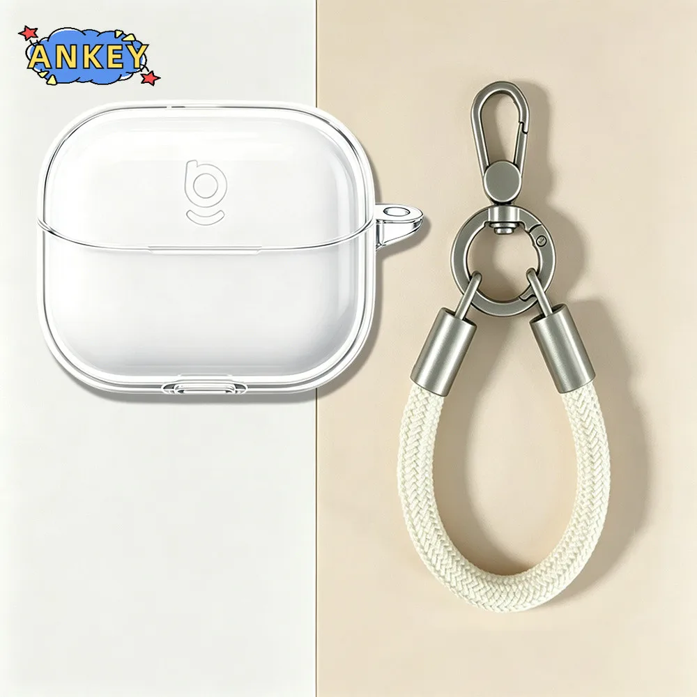 Compatible with Baseus Bass-BP1 Ultra Bluetooth Earphones Clear Case Baseus Bass EP10 Ultra / EP10 NC / BP1 NC Case With rope