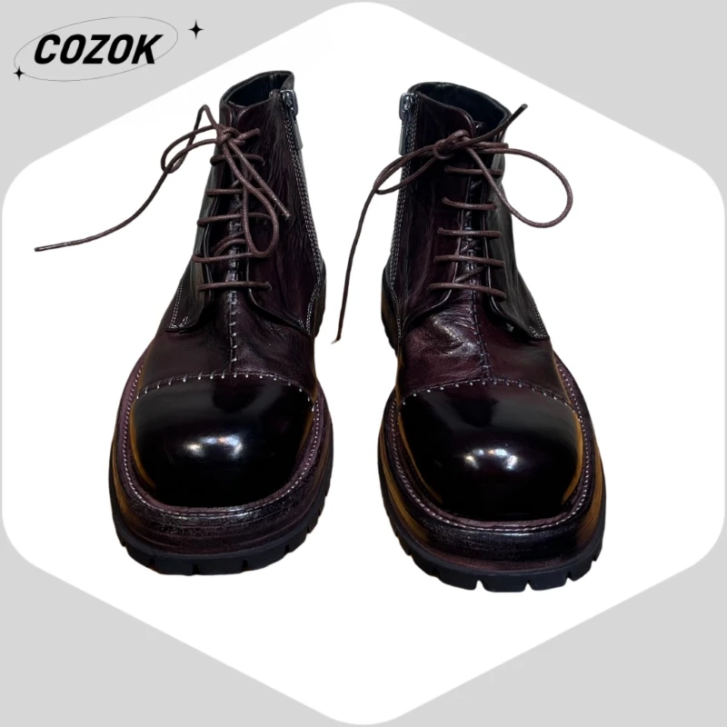 26 Horsehide American Style Advanced Horse Leather Non-Slip Professional Luxury Fashion Boots Advanced boots AD1522-N