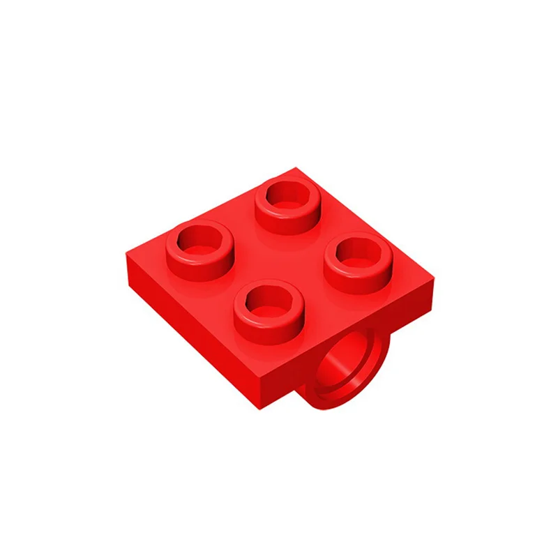 50 pçs 2444 10247 modificado 2x2 com pino buraco tijolos coleções em massa modular gbc brinquedos para moc técnico diy edifícios blocos gi