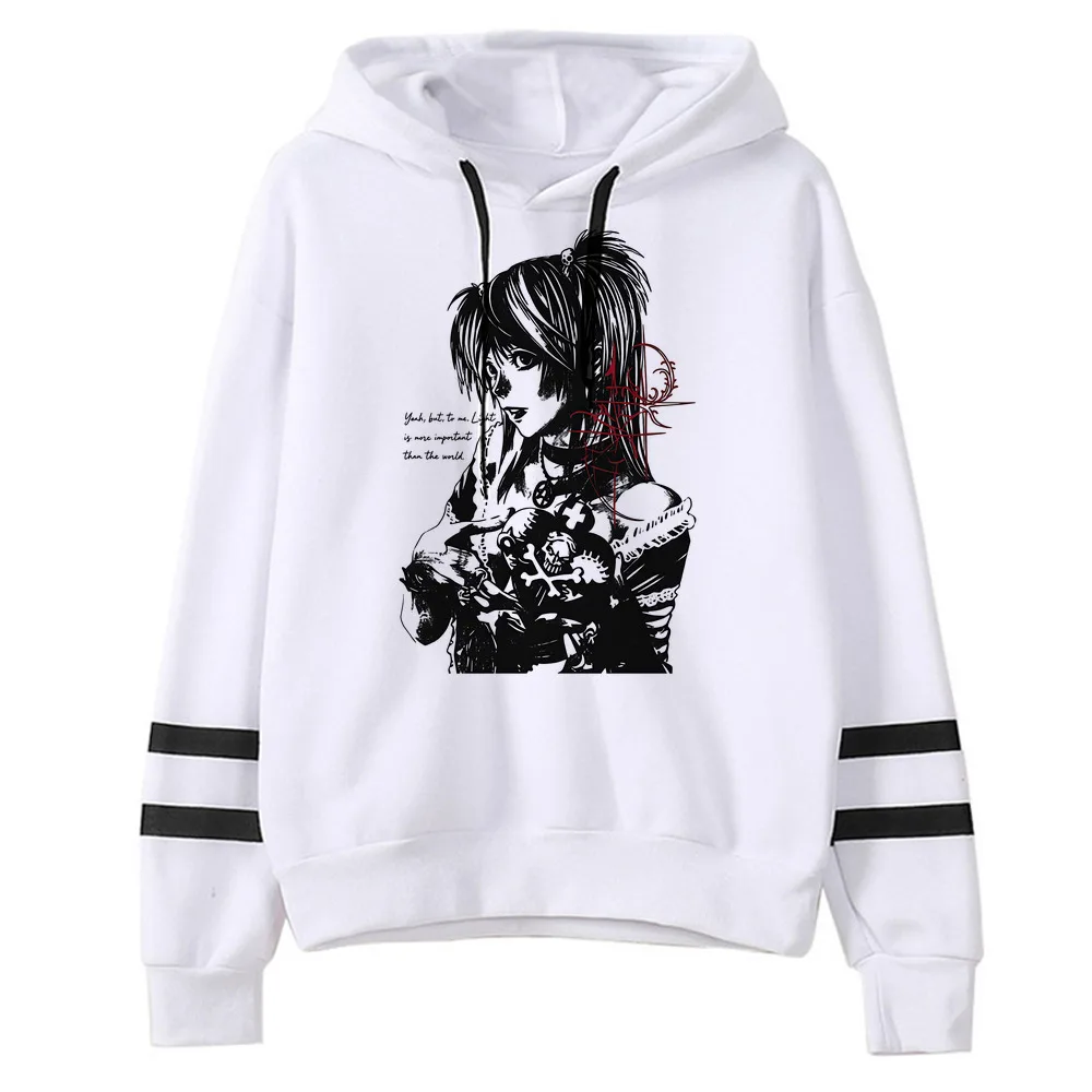 Death Note women hoodies kawaii fashion unisex 2026 hip hop winter warm Casual Pockets