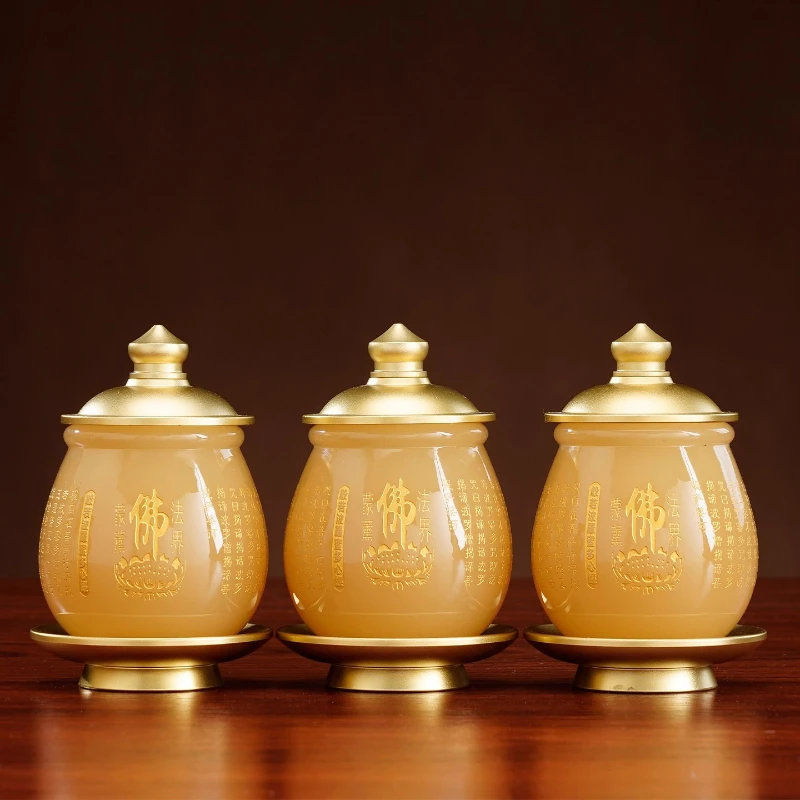 Topaz Buddha character heart sutra supply set household ornament