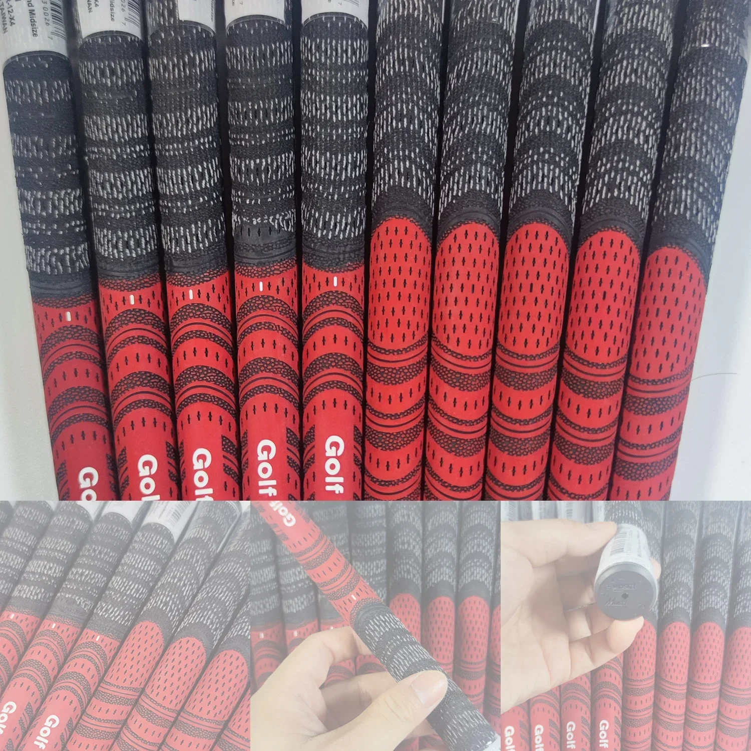 Golf Grips Multi Compound Standard/Midsize Protector Golf Putter Grip Rubber Club Grip Red Color