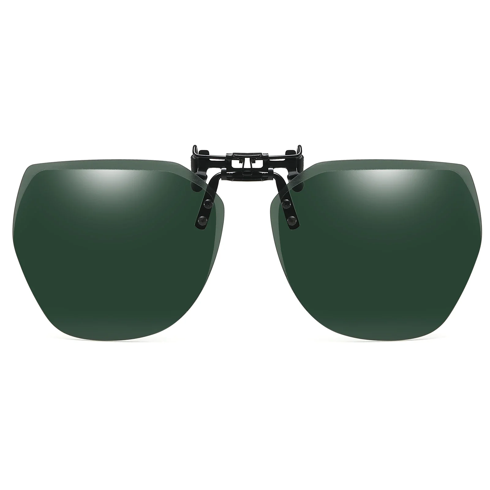 Veithdia polarisiertes Angeln im Freien Clip-On Flip-Up-Clip randlose Sonnenbrille für verschreibung pflicht ige Brille-Tac-Linse mit UV400 B11 – Detail 35